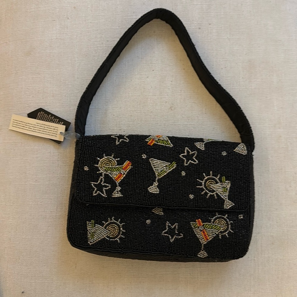 NWT Viral Beaded Martini Shoulder Bag